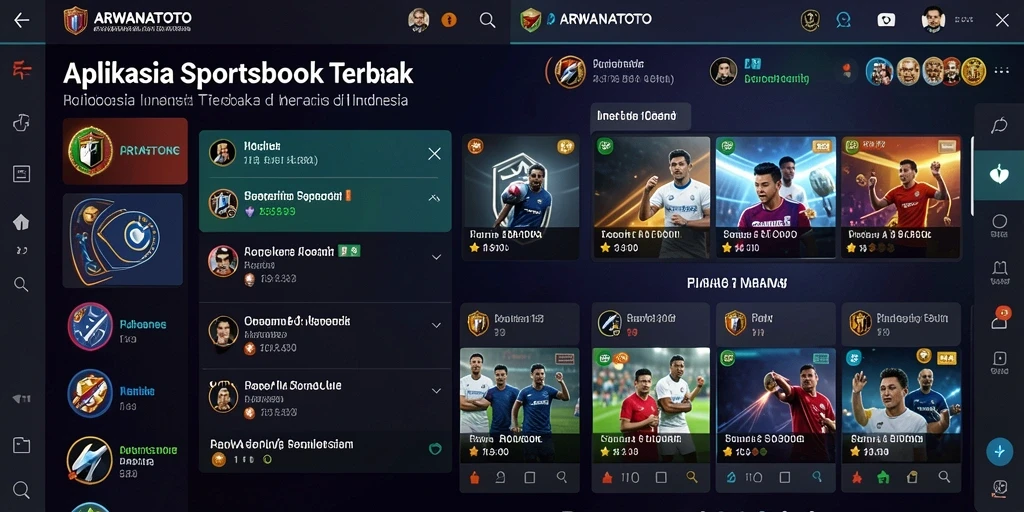 Tampilan menarik dari gameplay Sportsbook ARWANATOTO yang interaktif.