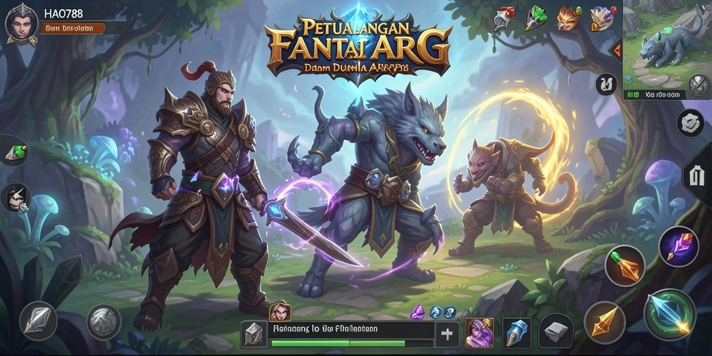 Tampilan gameplay ARPG yang menakjubkan dan penuh aksi.