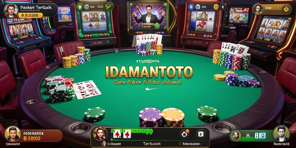 Screenshot gameplay menampilkan aksi seru Poker di IDAMANTOTO.