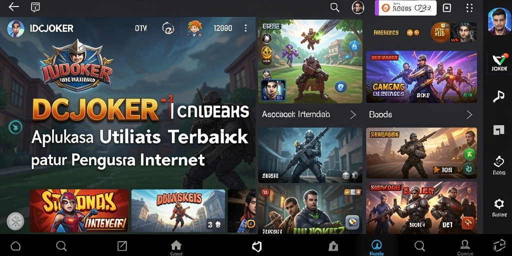 Screenshot utama IDCJOKER yang menunjukkan tampilan antarmuka aplikasi Utility.