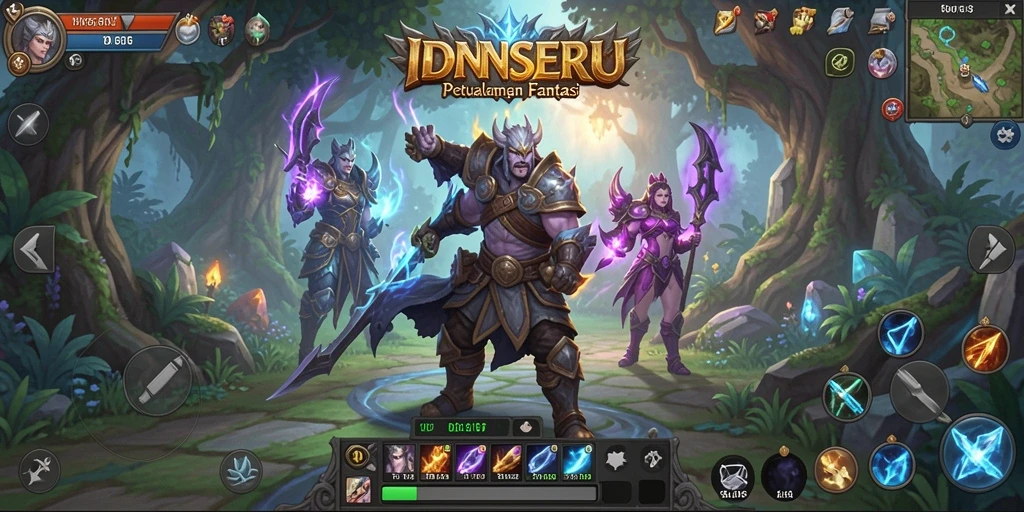 Gameplay seru dengan petualangan RPG penuh aksi dan strategi.