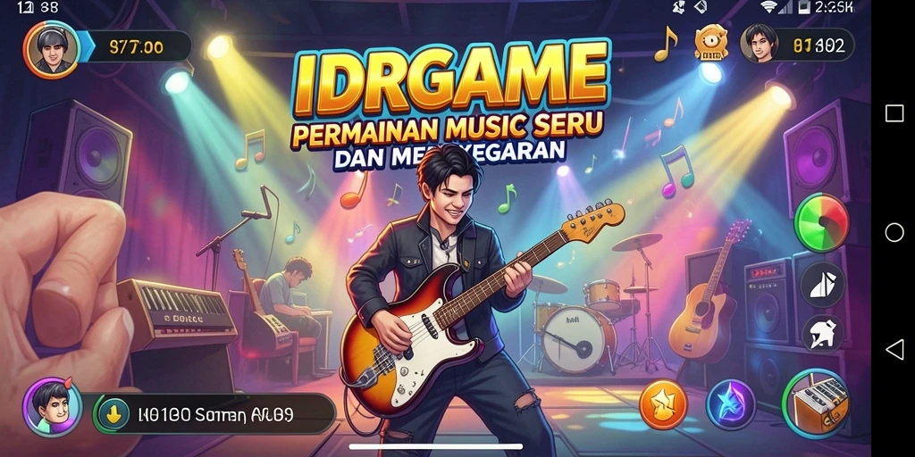 Tampilan menarik dari gameplay IDRGAME yang penuh warna.