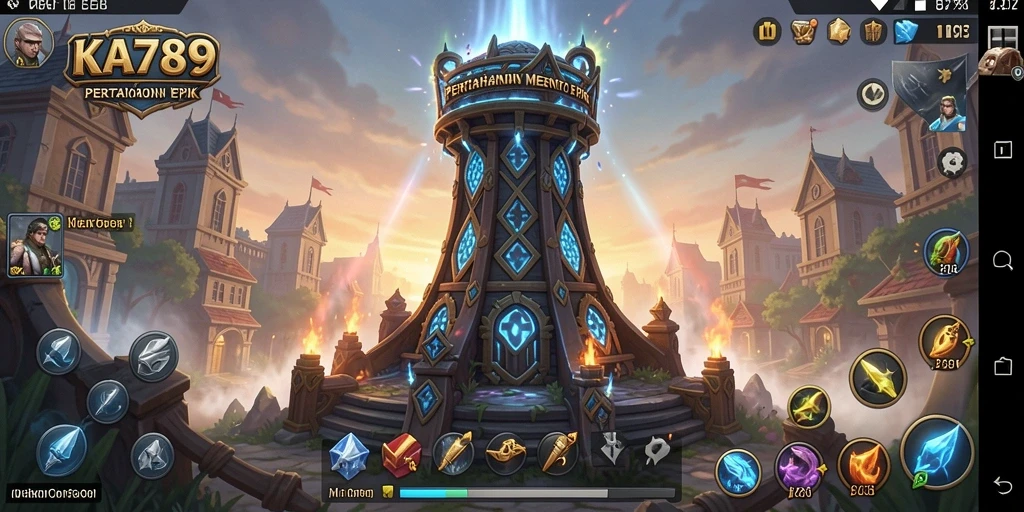 Tangkapan layar dari gameplay menarik KA789 Tower Defense.