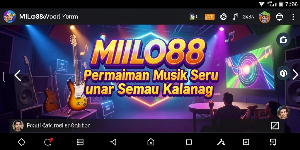Tangkapan layar gameplay MILO88 menampilkan aksi seru dalam permainan musik.
