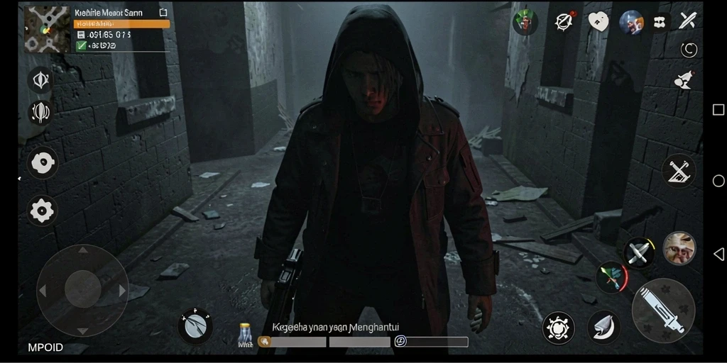 Screenshot MPOID menampilkan suasana gameplay yang menegangkan dan misterius.