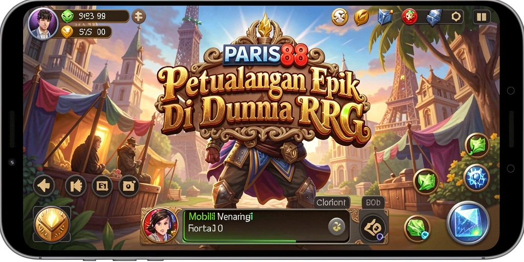 Tampilan menarik dari gameplay seru PARIS88 yang menampilkan aksi RPG.