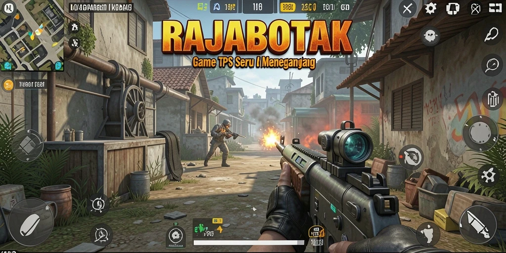 Screenshot gameplay RAJABOTAK dengan aksi menegangkan.