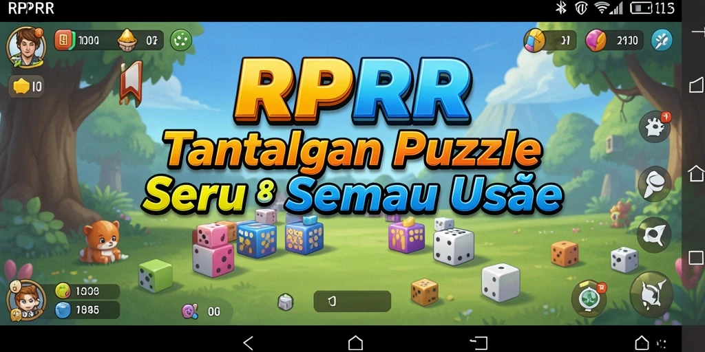 Tampilan permainan RPRR dengan berbagai tantangan puzzle menarik.