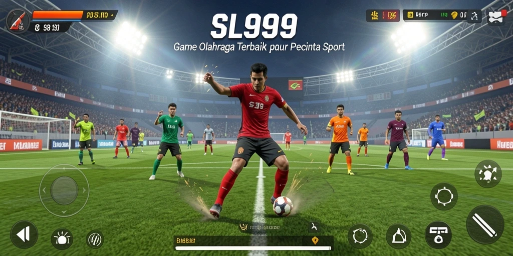 Tampilan gameplay SL999 dengan aksi olahraga yang menegangkan.