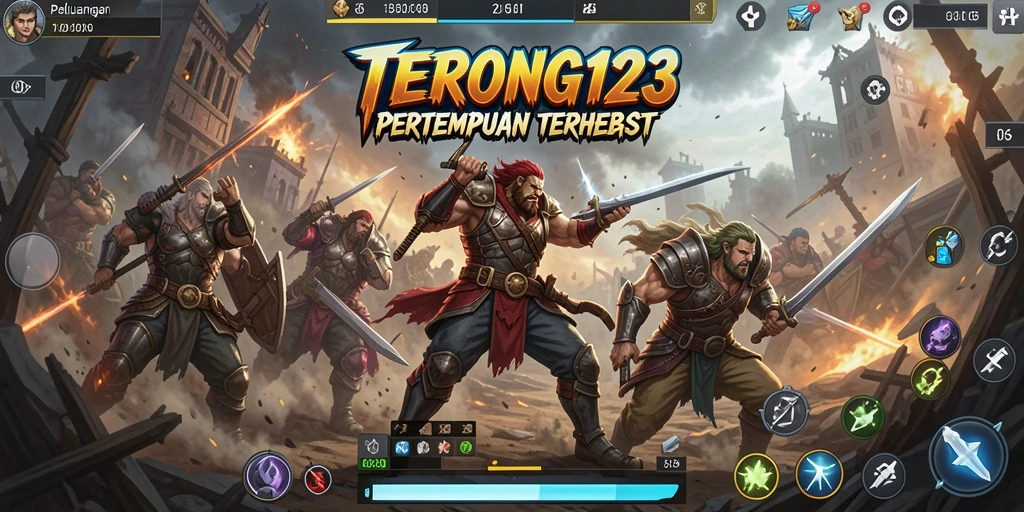 Screenshot menunjukkan aksi mendebarkan dari gameplay Battle Royale.