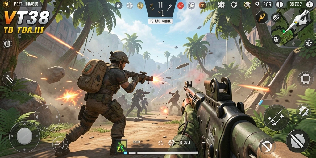 Gameplay seru dan menyenangkan dari VT38 dalam mode TPS.